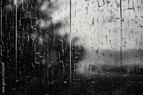 This photo features a window adorned with rain drops, capturing the beauty of a rainy day.