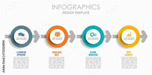 Infographic design template with place for your data. Vector illustration.
