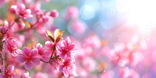 Spring gentle fresh natural blurred bokeh background.