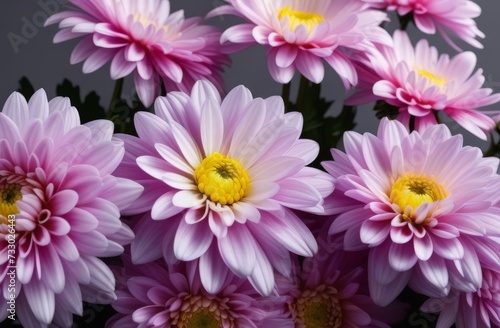 pink chrysanthemum flowers © Leshtana