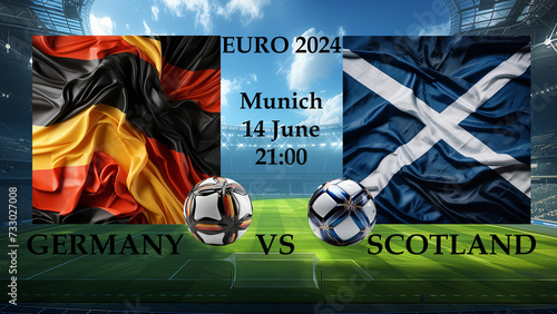 Partita inaugurale Euro 2024. Germania Scozia. Monaco. 14 Giugno 2024. Calcio. Europei. photo