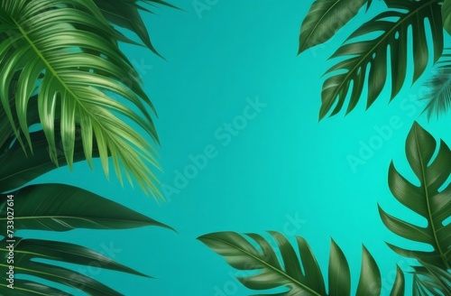 palm tree on a blue background