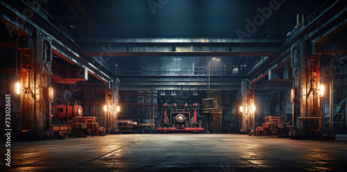 Large Industrial Building With Numerous Pipes for Production