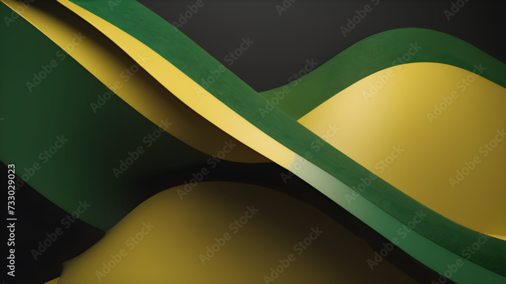 a 3d render curves of green ,yellow and darker ,banner design, poster, wallpaper,Generative ai,ai a 3d render curves of green ,yellow and darker ,banner design, poster, wallpaper,Generative ai,ai