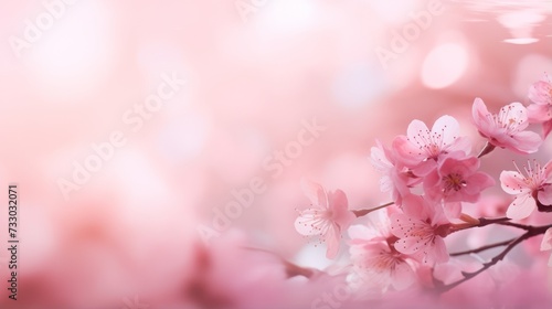 A dreamy pink background with soft focus