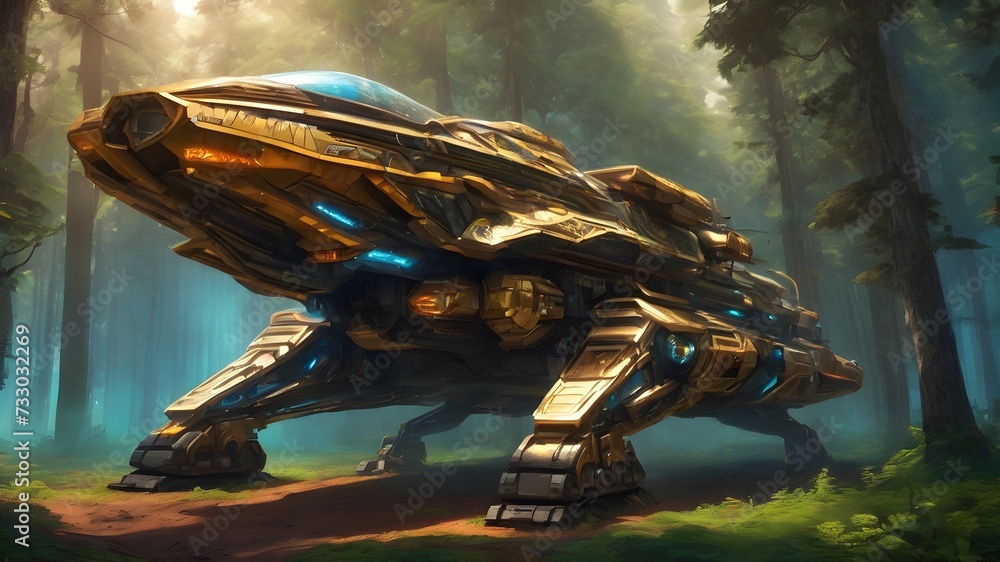 Obraz premium Future Tank Background Very Cool