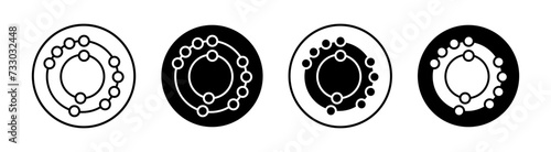 Antioxidant rich food flat line icon set. Antioxidant rich food Thin line illustration vector