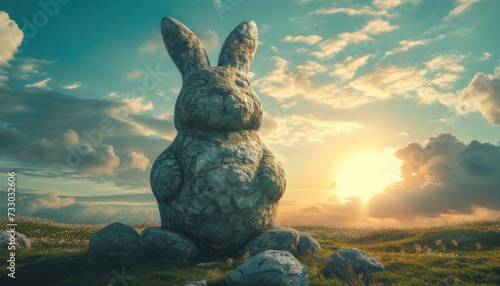 Easter Island Bunny Statue