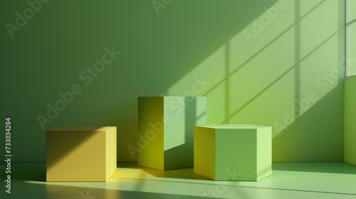 Aureolin color box rectangle background presentation design. PowerPoint and Business background.