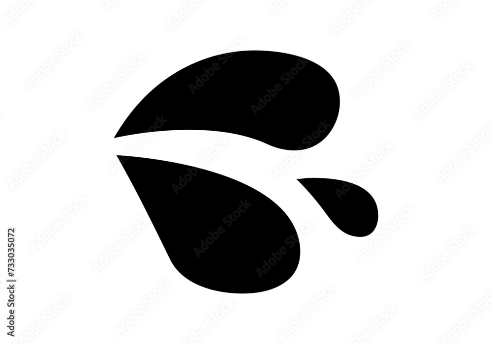 Icono negro de petróleo en fondo blanco. Icono negro de petróleo en fondo blanco.