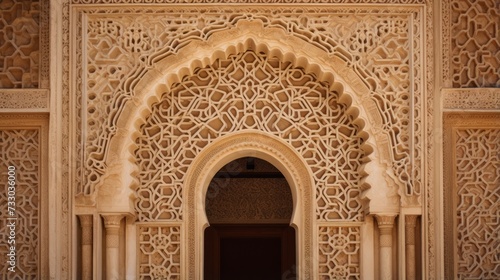 Decorative patterns on a grand entrance © Cloudyew