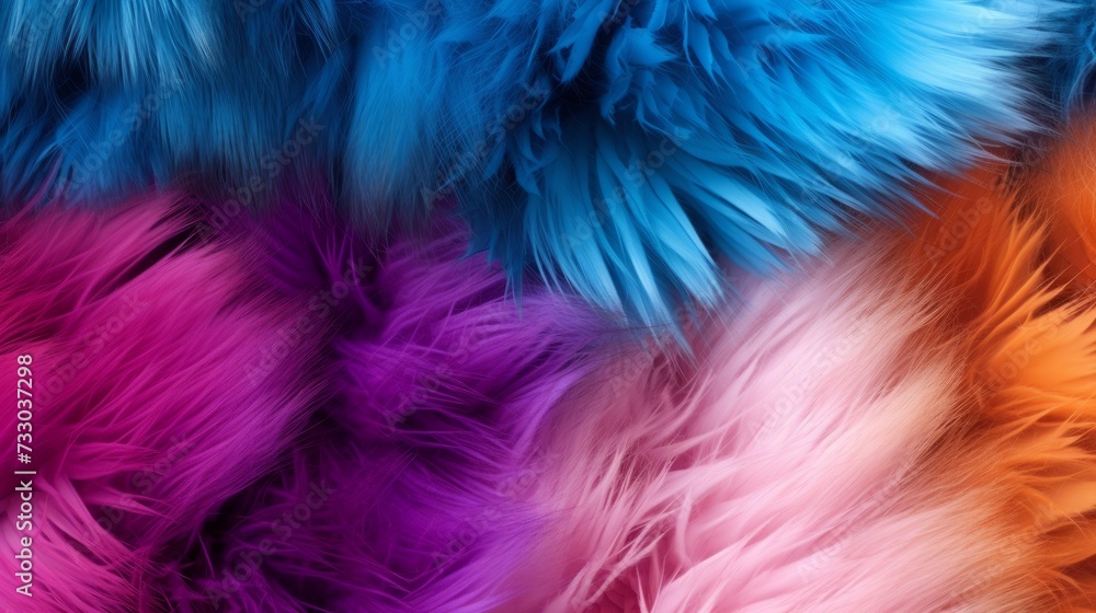 Playful and colorful abstract fur design Playful and colorful abstract fur design