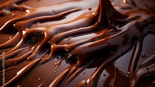 Close-up of chocolate melting