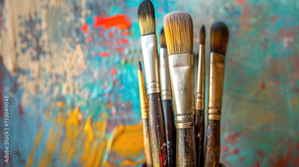 Obraz premium Celebrate creativity: world art day, a global tribute to diverse expressions of creativity, uniting cultures and inspiring imagination across borders and boundaries