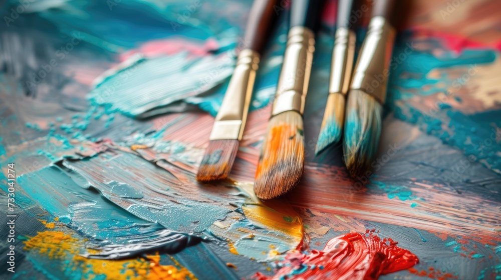 Fototapeta premium Celebrate creativity: world art day, a global tribute to diverse expressions of creativity, uniting cultures and inspiring imagination across borders and boundaries