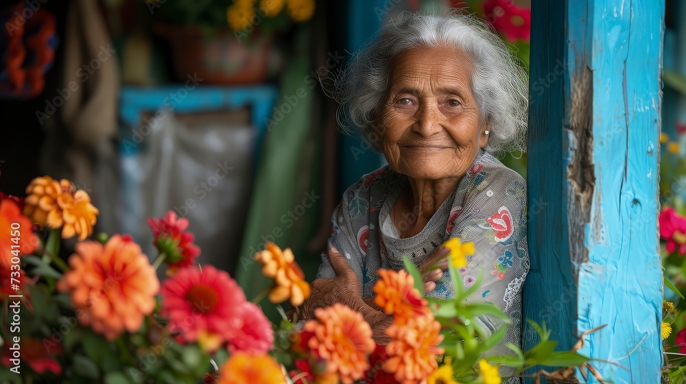 Old Women Share Smiles and Happiness Across Generations on International Day of Happiness