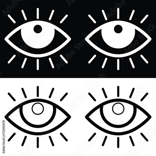 Eye icon vector design  illustration design