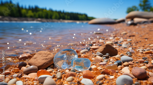 Un grain de sable rêve de devenir perle. Emporté par une vague, il se retrouve dans une huître et, avec patience, devient le trésor qu'il espérait.