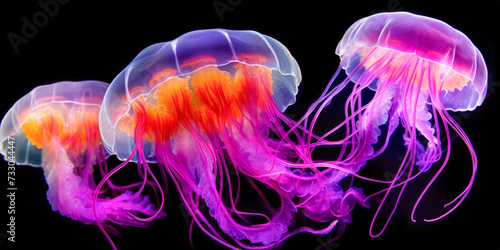A colorful jellyfish © jovannig