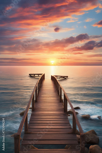 pier at sunset © Nazia