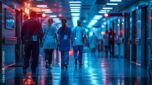 Emergency Care: Doctors and Nurses Rushing to Attend to Patients in the ER