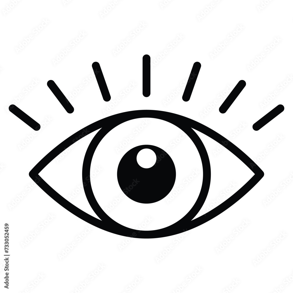 Eye icon vector design, illustration design Eye icon vector design, illustration design