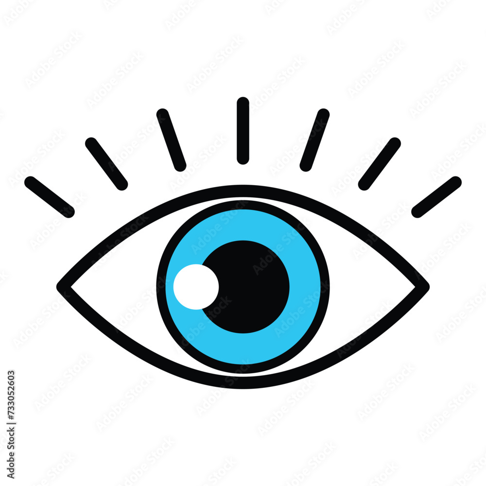 Eye icon vector design, illustration design Eye icon vector design, illustration design