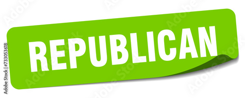 republican sticker. republican label