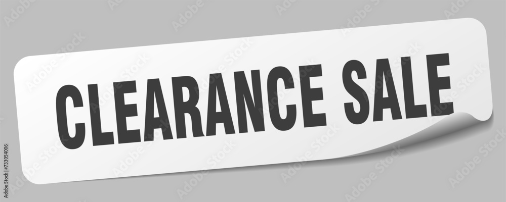 Fototapeta premium clearance sale sticker. clearance sale label