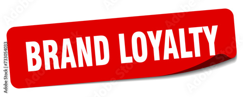 brand loyalty sticker. brand loyalty label