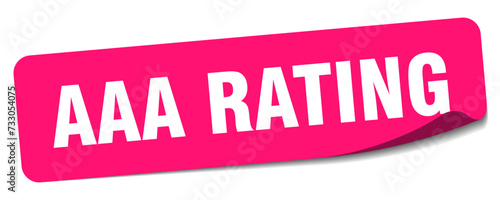 aaa rating sticker. aaa rating label