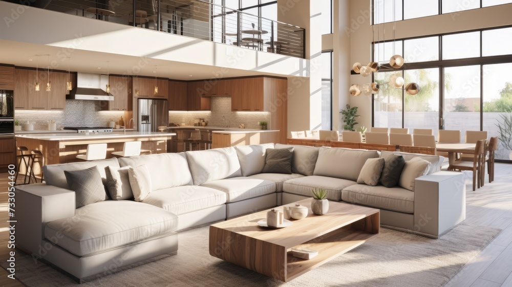 Bright and Airy Modern Living Room With Large Windows Bright and Airy Modern Living Room With Large Windows
