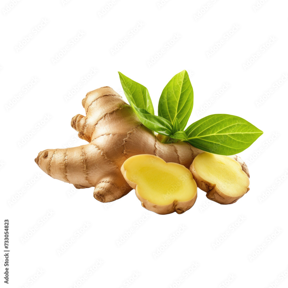 Fototapeta premium Ginger root PNG , transparent background