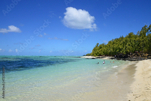 Mauritius  picturesque Ile aux cerfs in Mahebourg area