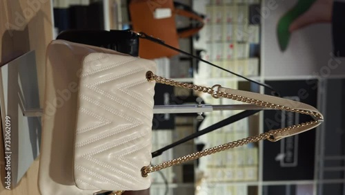 womens bag in the store vertical video photo