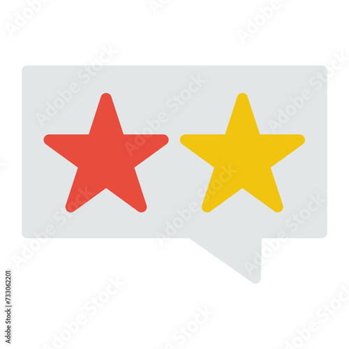 This is the Star Rating icon from the Online Marketing icon collection with an Color style