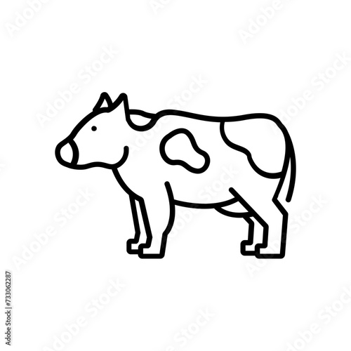 Cow icon. outline icon
