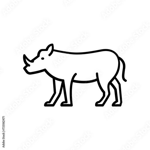Warthog icon. outline icon
