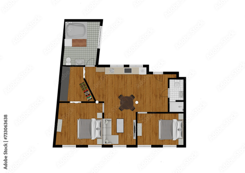 Floor plan for real estate