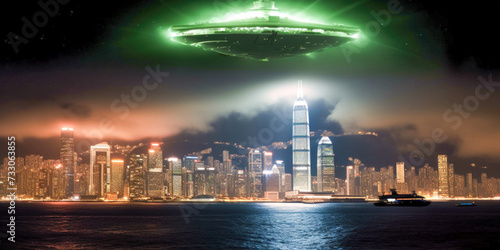 UFO over Hong Kong