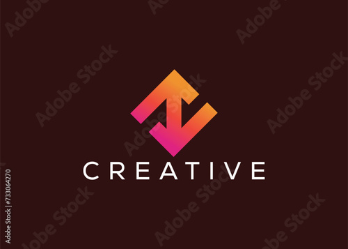 Minimalist arrow growth check mark logo design vector template. Creative modern check arrow logo