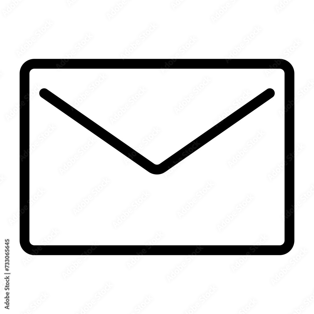 This is the Email icon from the Tools and Construction icon collection with an Outline style This is the Email icon from the Tools and Construction icon collection with an Outline style