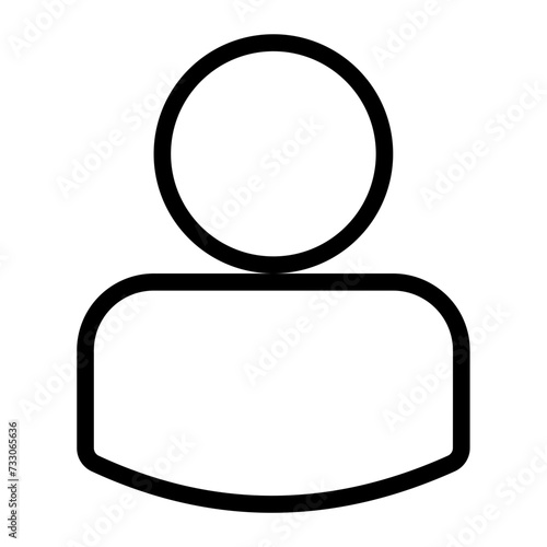 This is the Profile icon from the Tools and Construction icon collection with an Outline style