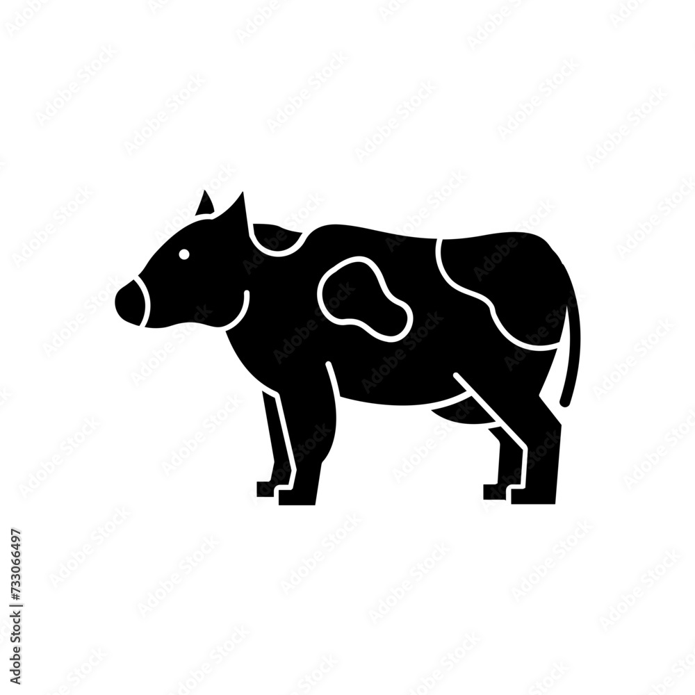 Cow icon. solid icon