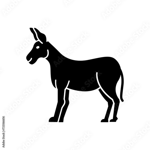 Donkey icon. solid icon © van