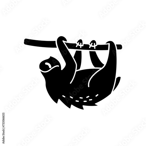 sloth icon. solid icon