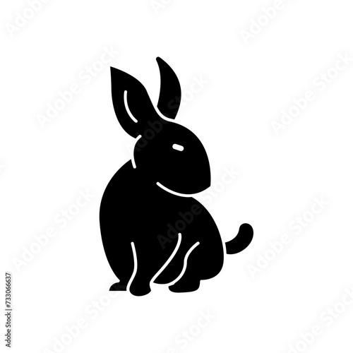 rabbit icon. solid icon