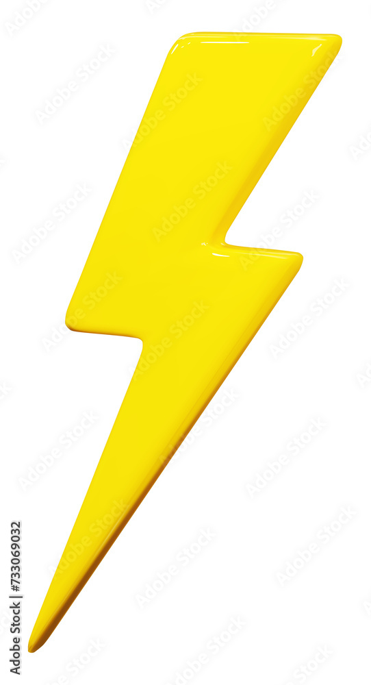 Lightning bolt. Thunderbolt, lightning strike. 3D png illustration. Lightning bolt. Thunderbolt, lightning strike. 3D png illustration.