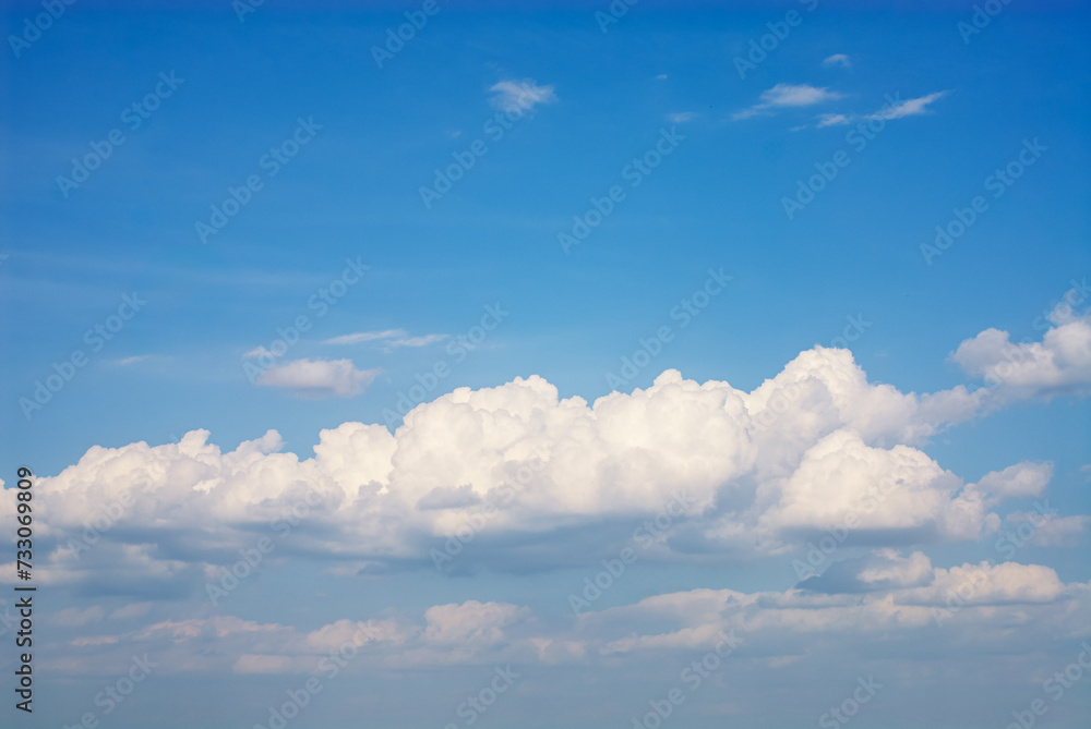 Blue Sky background with white clear clouds Blue Sky background with white clear clouds