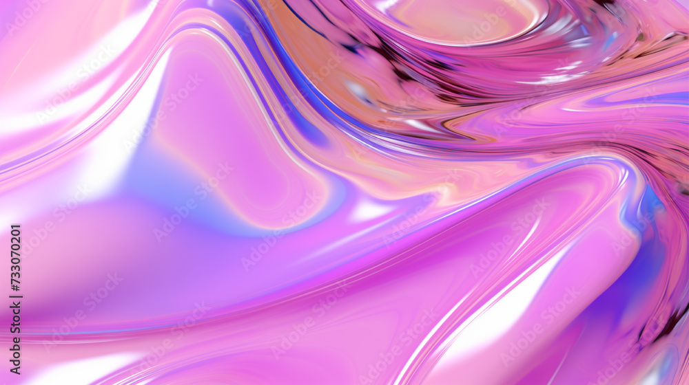Vibrant rainbow holographic foil art, embodying aesthetic beauty in light magenta hues. Vibrant rainbow holographic foil art, embodying aesthetic beauty in light magenta hues.